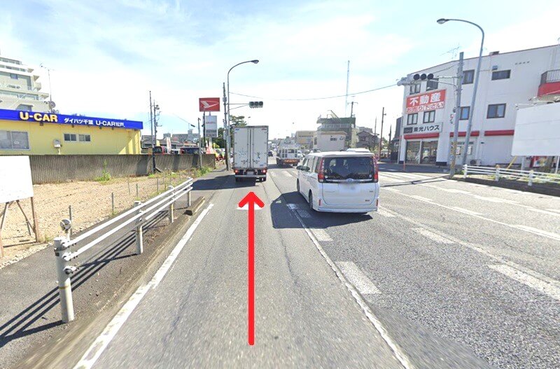 タカラスタンダード 松戸ショールームまでの車の経路