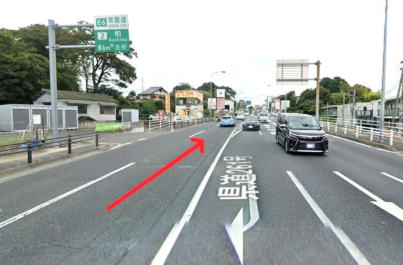 タカラスタンダード 松戸ショールームまでの車の経路