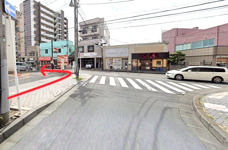 タカラスタンダード 松戸ショールームまでの徒歩経路