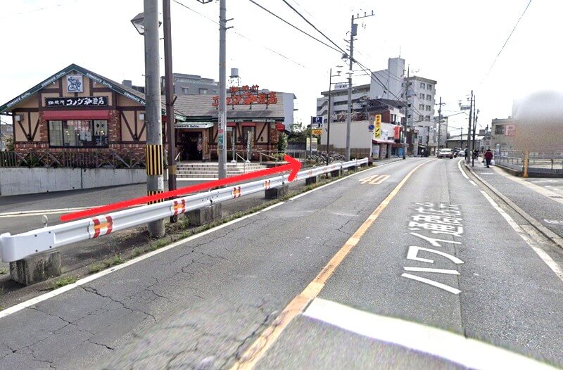 タカラスタンダード 松戸ショールームまでの徒歩経路