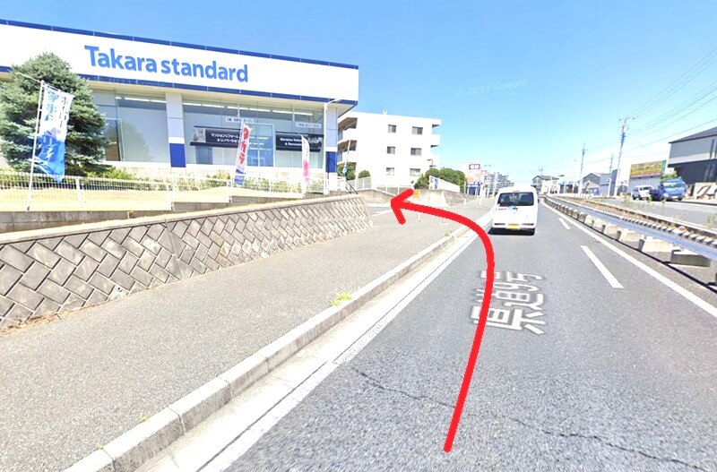 タカラスタンダード 船橋ショールームまでの車の経路