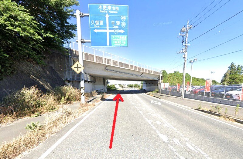 タカラスタンダード 木更津ショールームまでの車の経路