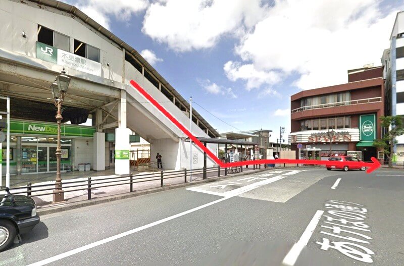 タカラスタンダード 木更津ショールームまでの徒歩経路