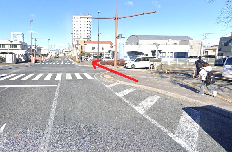 タカラスタンダード 高崎ショールームまでの徒歩経路