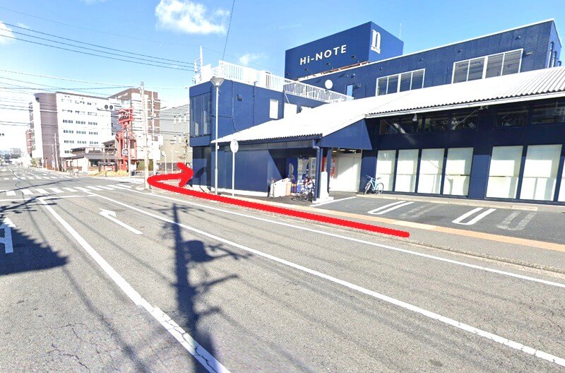 タカラスタンダード 高崎ショールームまでの徒歩経路