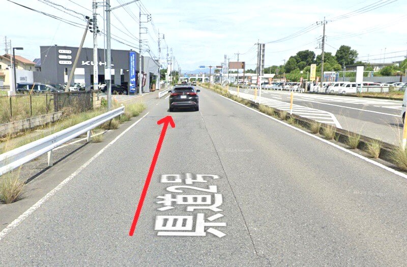 タカラスタンダード 前橋ショールームまでの車の経路