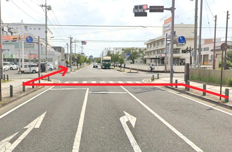 タカラスタンダード 前橋ショールームまでの徒歩経路