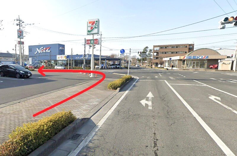 タカラスタンダード 前橋ショールームまでの徒歩経路