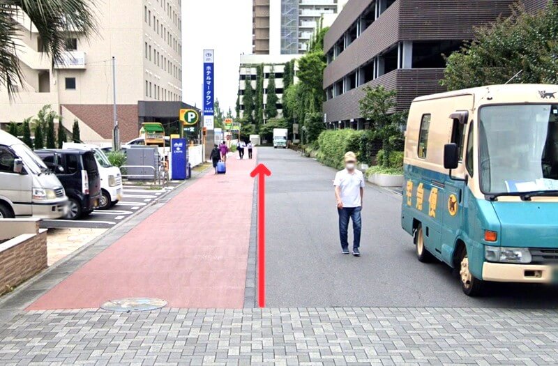 タカラスタンダード つくばショールームまでの徒歩経路