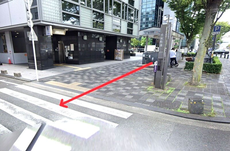 タカラスタンダード 京都御池ショールームまでの徒歩経路