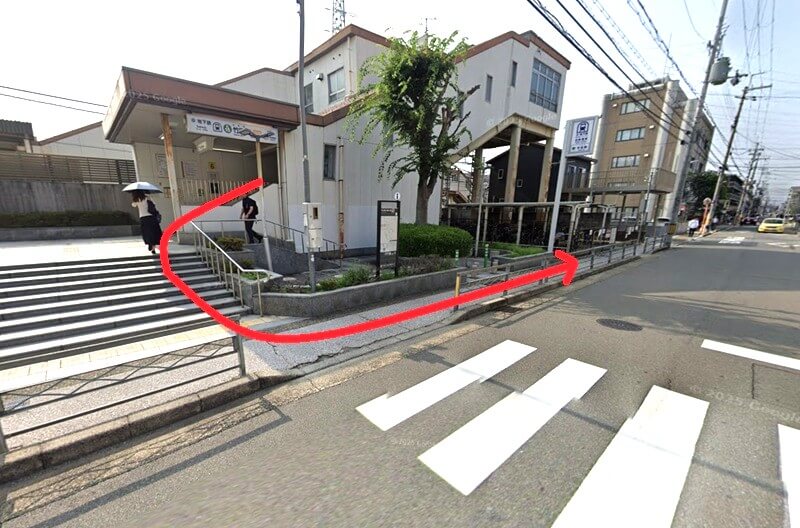 タカラスタンダード 京都南ショールームまでの徒歩経路