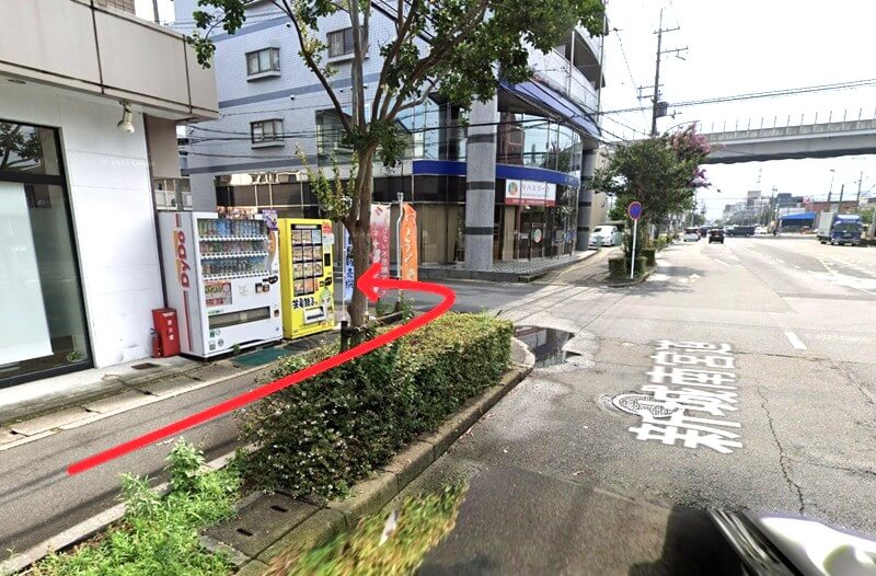 タカラスタンダード 京都南ショールームまでの徒歩経路