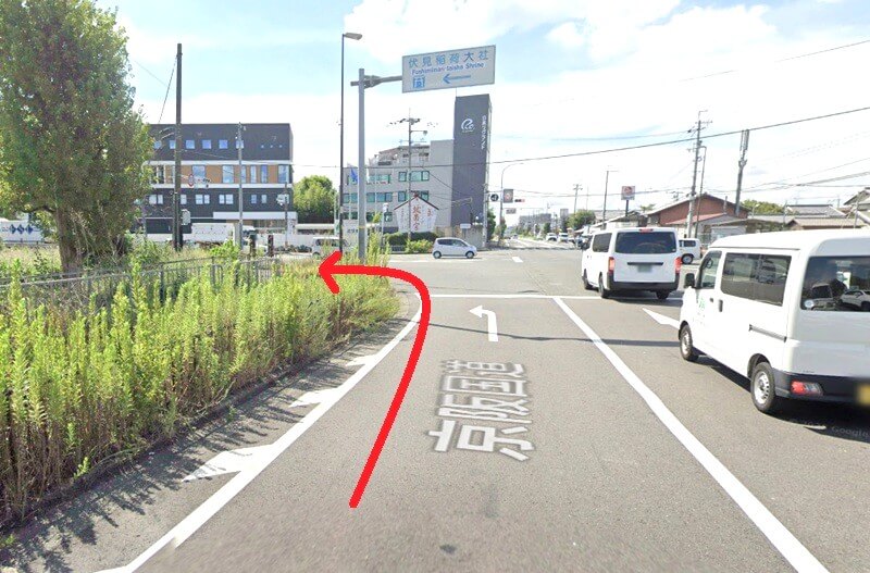 タカラスタンダード 京都南ショールームまでの車の経路