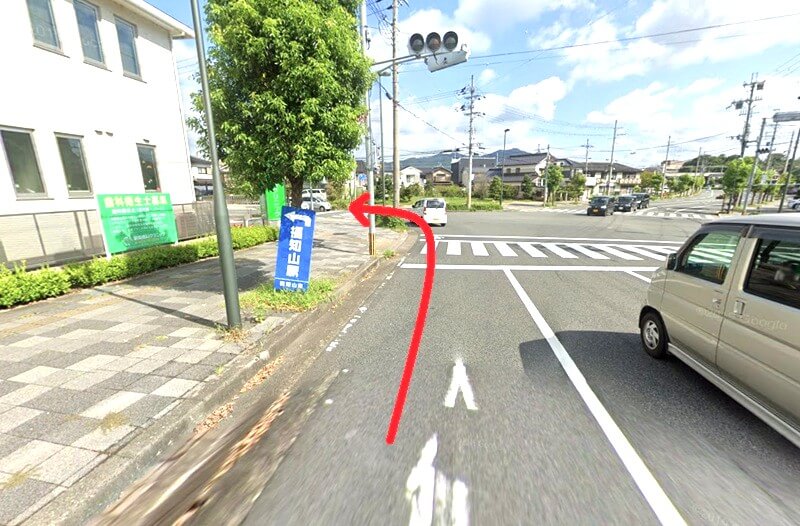 タカラスタンダード 福知山ショールームまでの車の経路