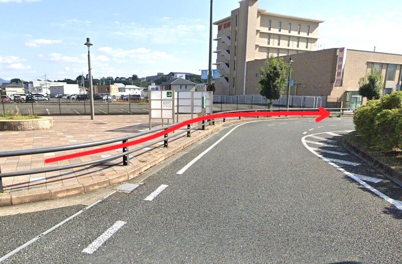 タカラスタンダード 福知山ショールームまでの徒歩経路