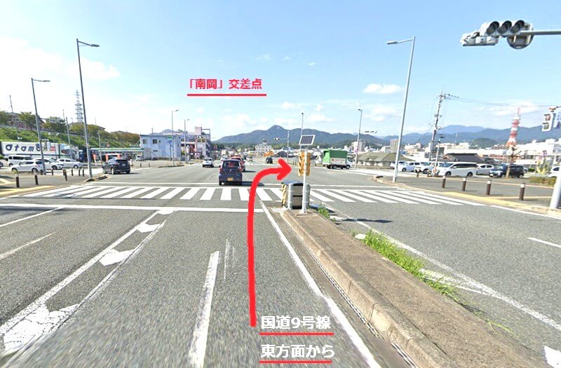 タカラスタンダード 福知山ショールームまでの車の経路