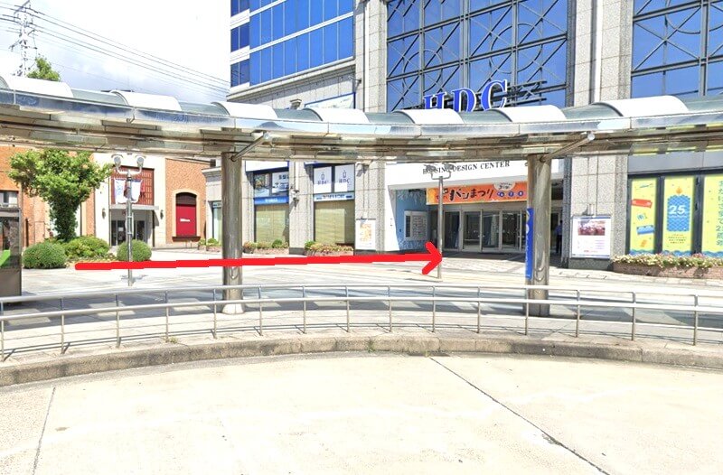 タカラスタンダード 神戸HDCショールームまでの徒歩経路