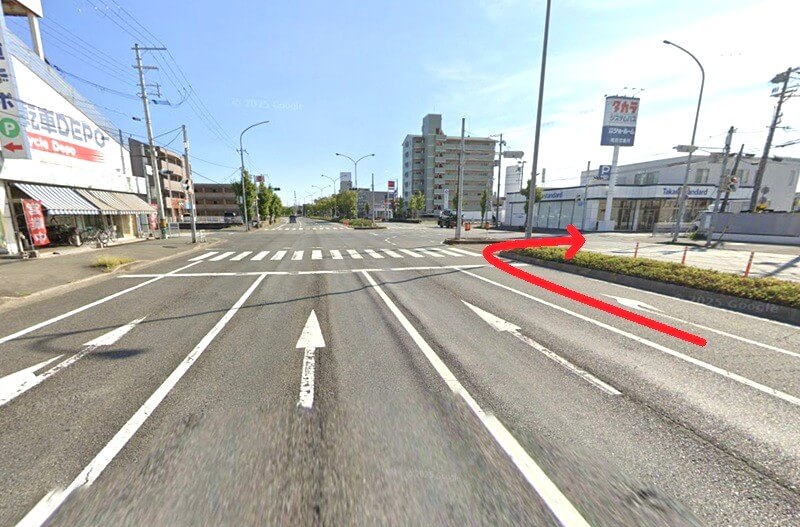 タカラスタンダード 姫路ショールームまでの車の経路