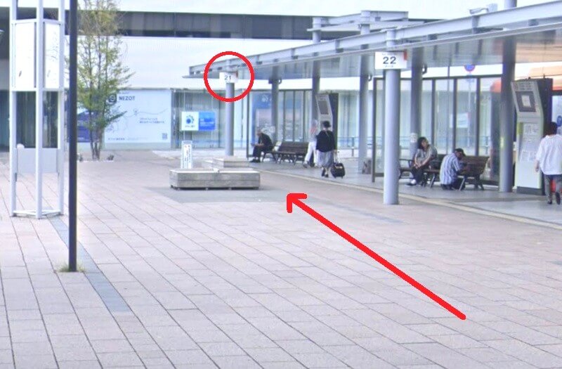 タカラスタンダード 姫路ショールームまでの徒歩経路