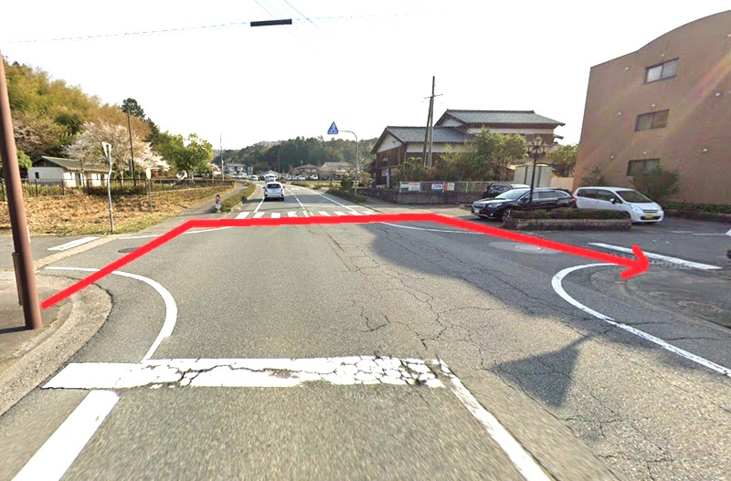 タカラスタンダード 豊岡ショールームまでの徒歩経路