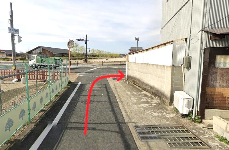 タカラスタンダード 平城京ショールームまでの徒歩経路