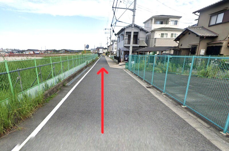 タカラスタンダード 平城京ショールームまでの徒歩経路