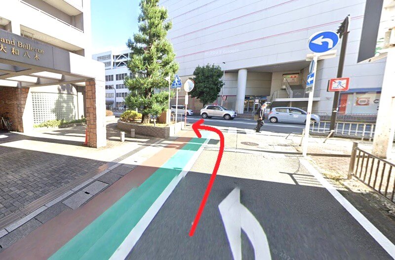 タカラスタンダード 奈良ショールームまでの徒歩経路