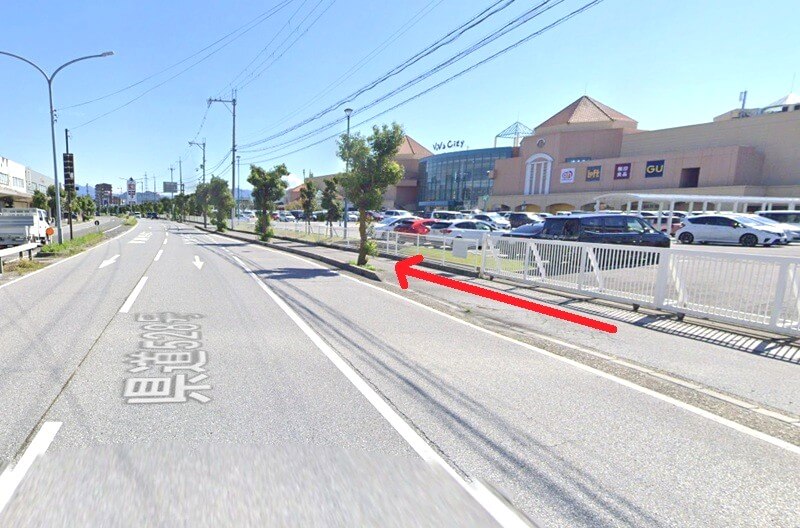 タカラスタンダード 彦根ショールームまでの徒歩経路