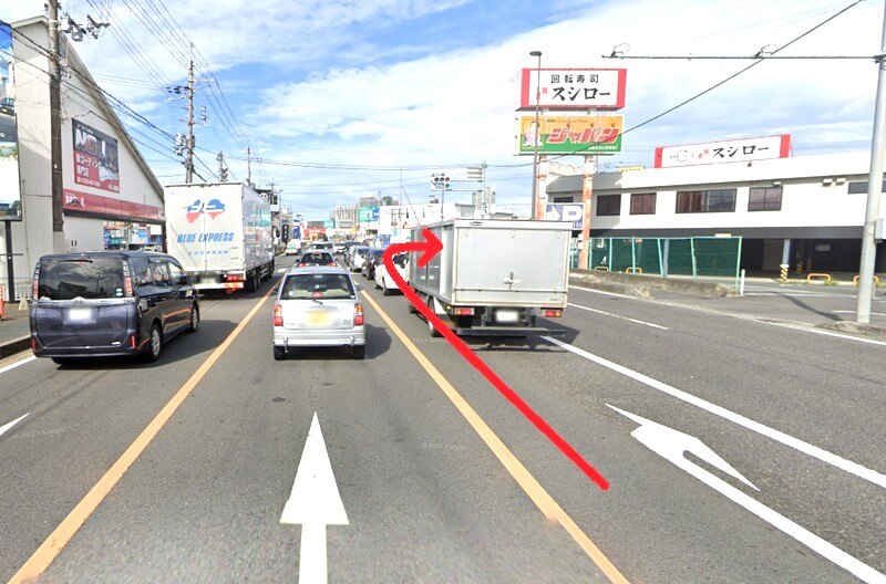 タカラスタンダード 草津ショールームまでの車の経路