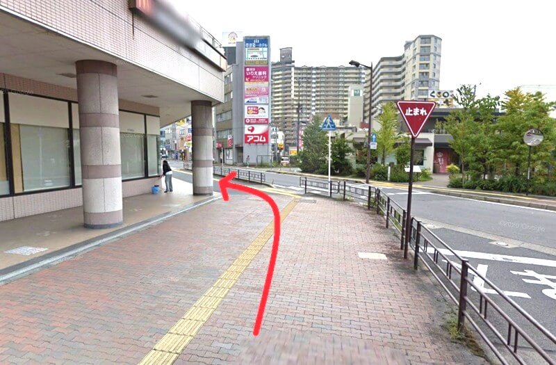 タカラスタンダード 草津ショールームまでの徒歩経路