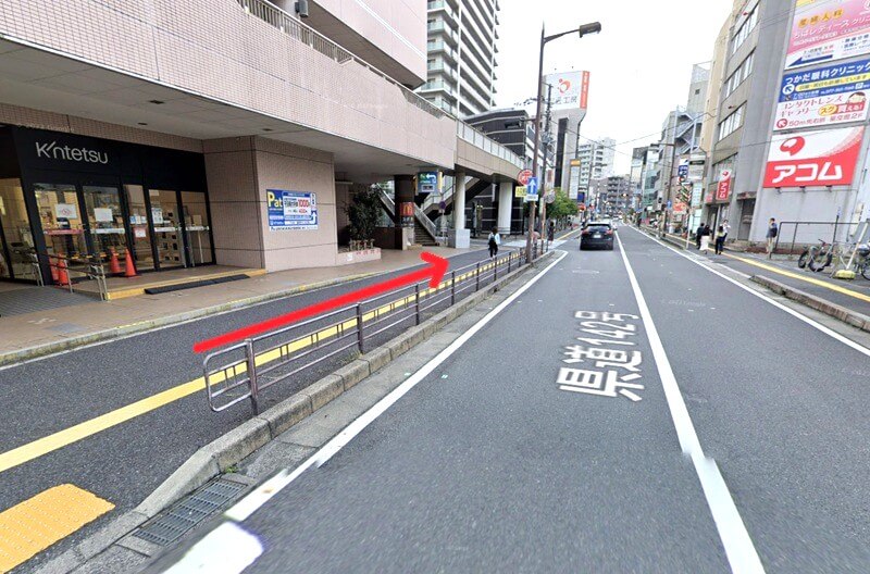 タカラスタンダード 草津ショールームまでの徒歩経路