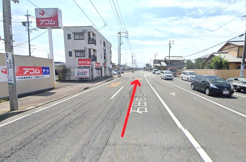 タカラスタンダード 静岡ショールームまでの車の経路