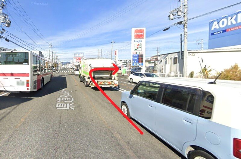 タカラスタンダード 静岡ショールームまでの車の経路