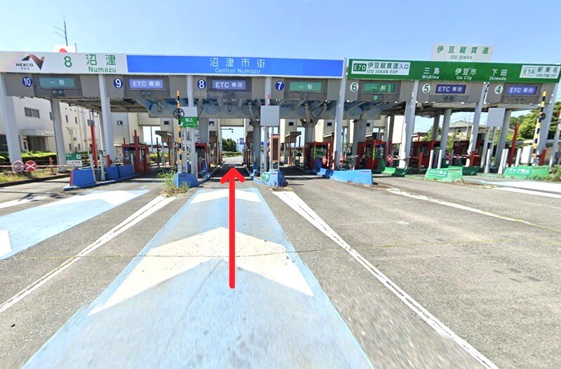 タカラスタンダード 沼津ショールームまでの車の経路