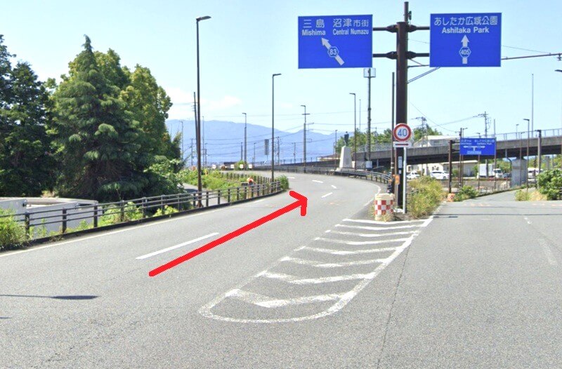 タカラスタンダード 沼津ショールームまでの車の経路