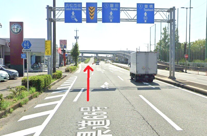 タカラスタンダード 浜松ショールームまでの車の経路