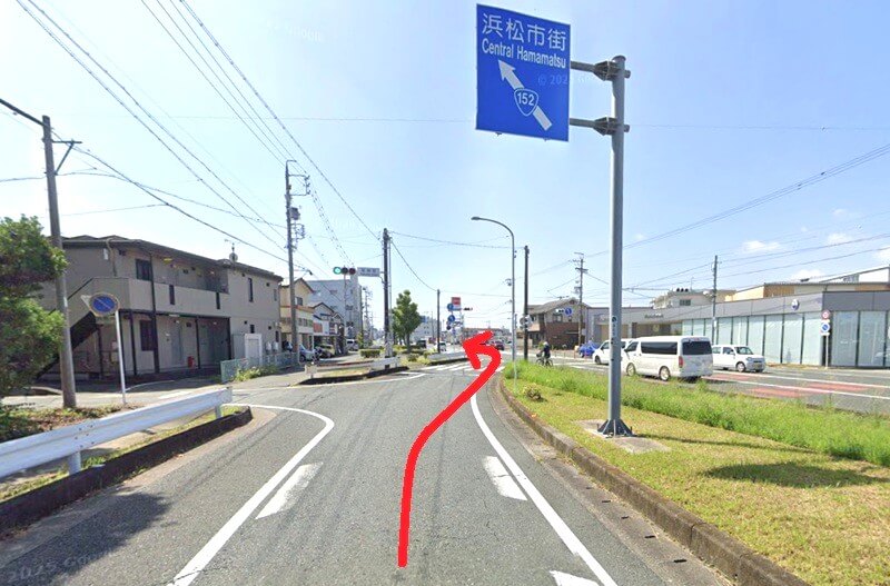 タカラスタンダード 浜松ショールームまでの車の経路