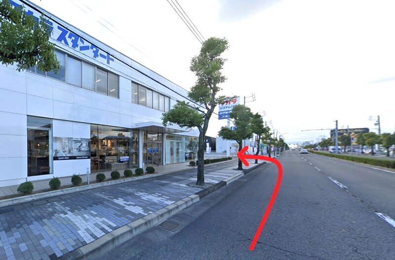 タカラスタンダード 岐阜ショールームまでの車の経路