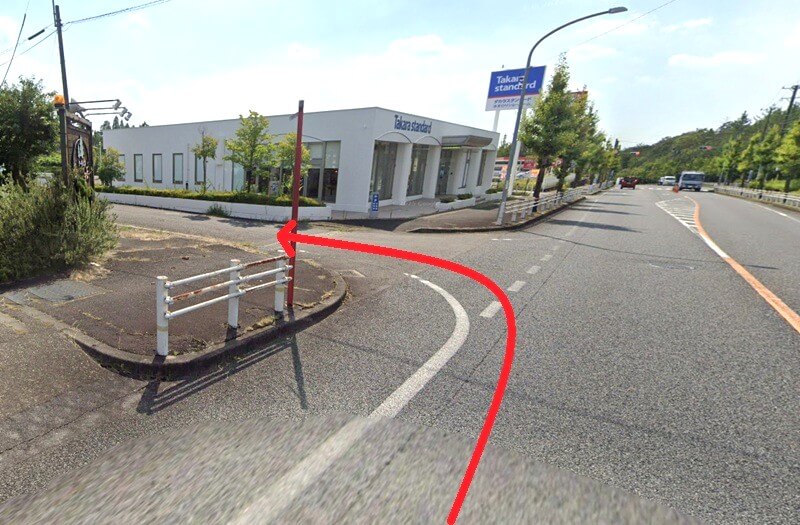 タカラスタンダード 多治見ショールームまでの車の経路