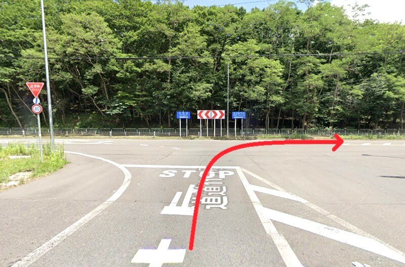 タカラスタンダード 苫小牧ショールームまでの車の経路