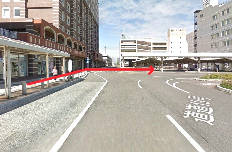 タカラスタンダード 苫小牧ショールームまでの徒歩経路