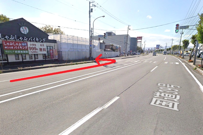 タカラスタンダード 旭川ショールームまでの車の経路