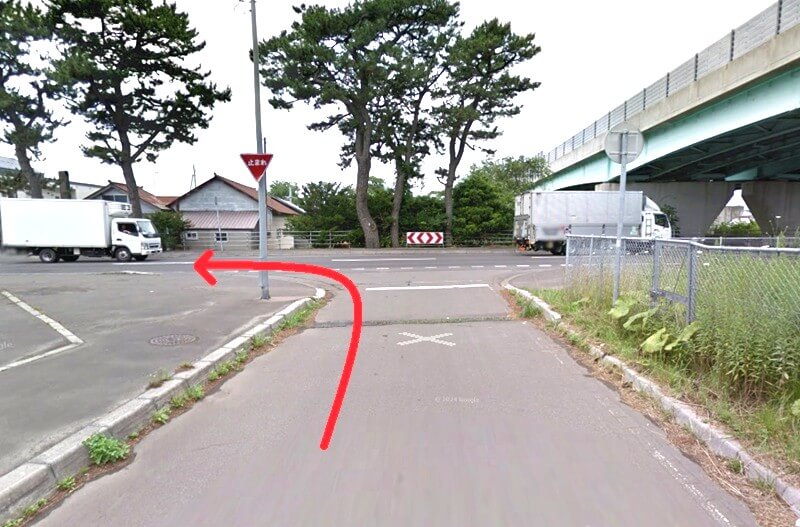 タカラスタンダード 函館ショールームまでの車の経路