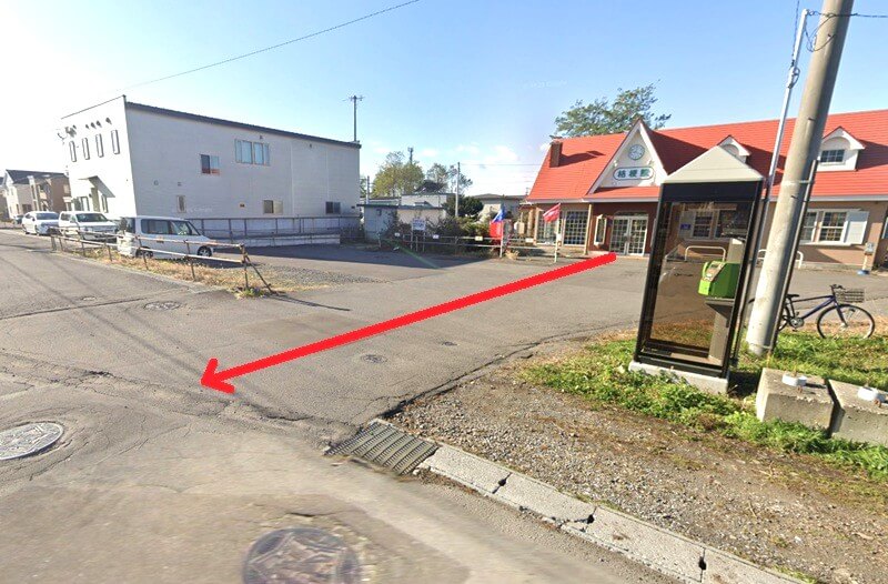 タカラスタンダード 函館ショールームまでの徒歩経路