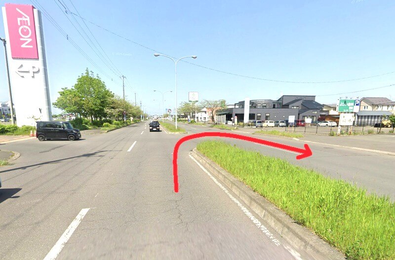 タカラスタンダード 釧路ショールームまでの車の経路