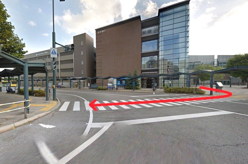 タカラスタンダード 道東ショールームまでの徒歩経路