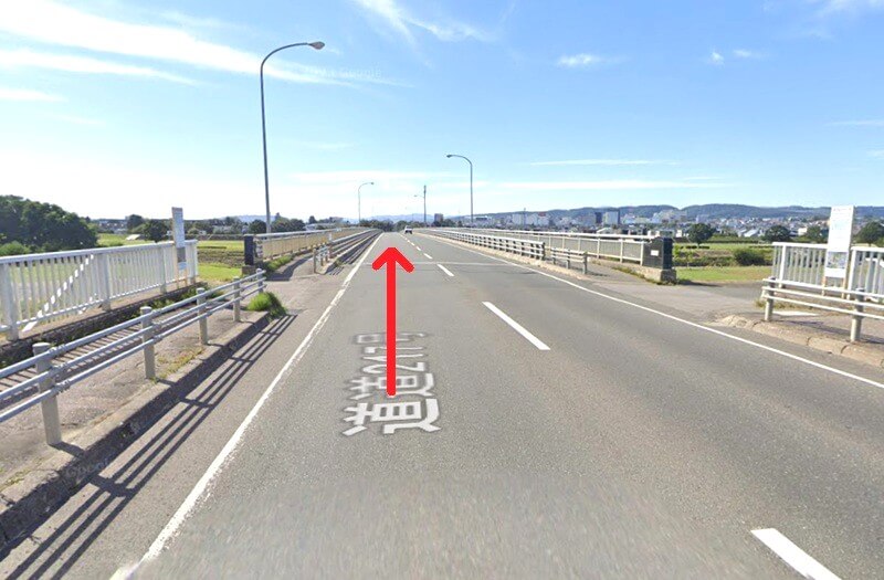 タカラスタンダード 北見ショールームまでの車の経路