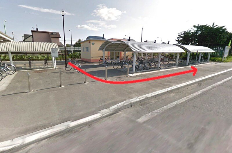 タカラスタンダード 北見ショールームまでの徒歩経路