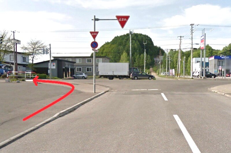 タカラスタンダード 北見ショールームまでの徒歩経路