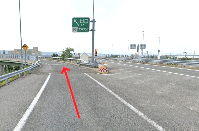 タカラスタンダード 青森ショールームまでの車の経路